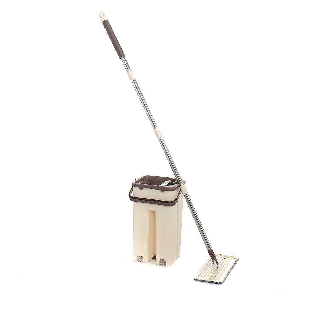 VSP VastaRP Accessoriesara Magic Mop and Bucket System for Floor Cleaning Mop Easy Glass Spray (Bucket Mop Flat)