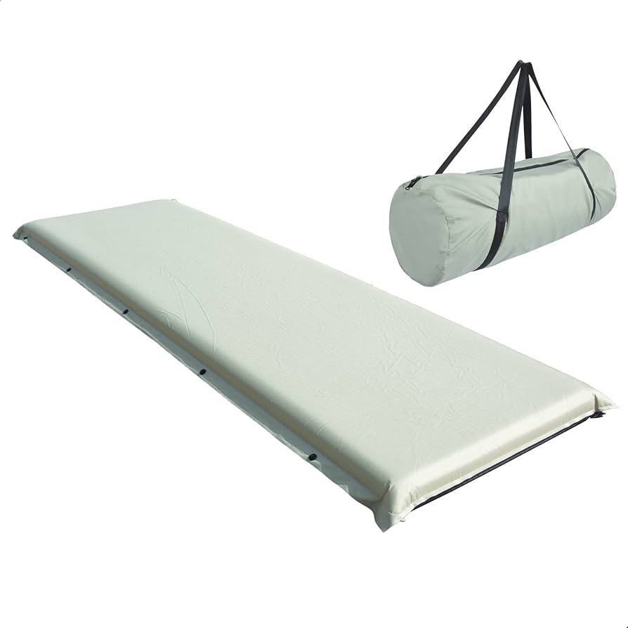 2個セット インフレーターマット シングル 8cm タンスのゲン 収納袋付き タンスのゲン キャンプマット 厚手 折りたたみ インフレーター