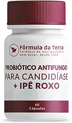 Probiótico Feminino para Candidíase + Ipê Roxo 150mg Frasaco com 60 Cápsulas