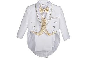 Dressy Daisy Baby Boy Classic Tuxedo Suit for Formal Occasions