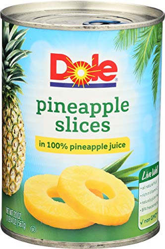 Dole Pineapple Slices in 100% Pineapple Juice 20 oz