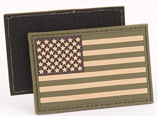 PVC Tactical USA Flag Patch - Multitan