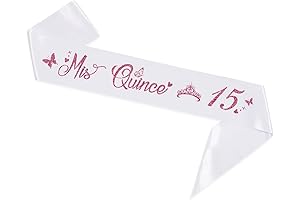 Mis Quince 15 Quinceanera Sash, Happy 15th Birthday Party Decorations