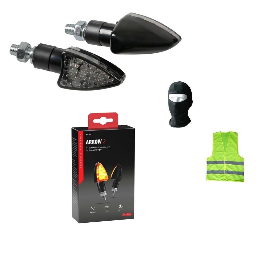 COMPATIBILE CON SHERCO 3.2 4T FRECCE FRECCIA A LED LENTE BIANCA LUCE ARANCIONE 1 COPPIA=2 PEZZI INDICATORE DI DIREZIONE 63CMX25CM SPORGENZA 6,5CM
