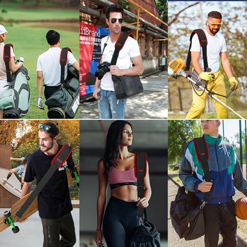 Image of ZINZ 60 inch Universal Bag Strap with Ultra-thick Fixed Breathable Pad Adjustable Heavy-duty Shoulder Strap for Laptop bag Crossbody Luggage Gym Bag Camera Bag and more -B01K02