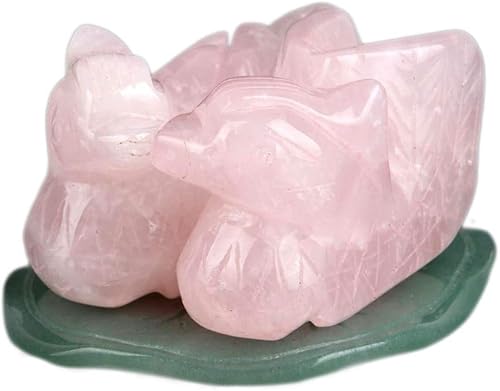 Patos mandarín de cuarzo rosa