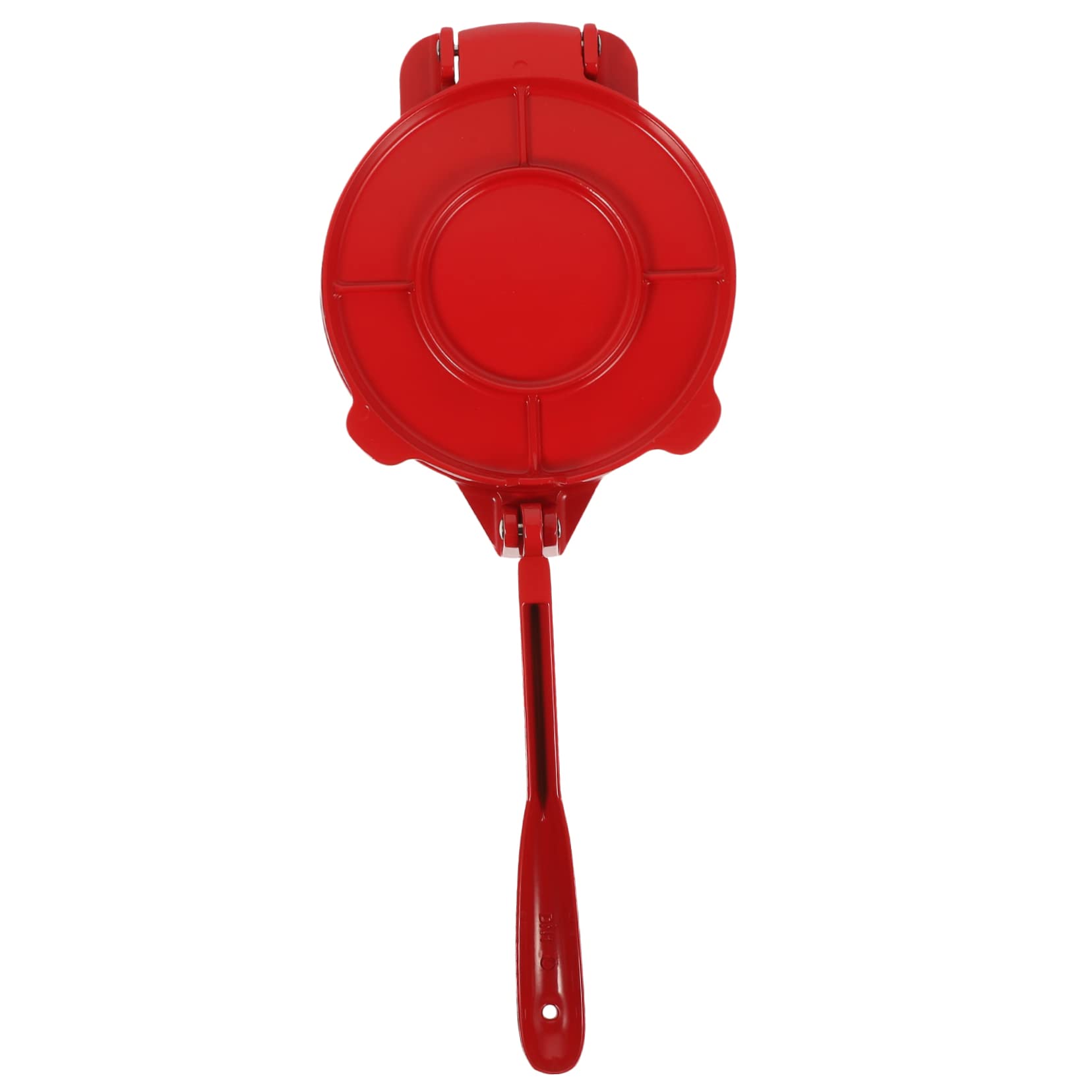 BEBEMOKO Red Cast Iron Tortilla Press Maker Press Tortillas Cornmeal Maker Easy to Use Tortilla Press for Home or Restaurant