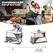 Kinderkraft Sofi Portable Travel Crib for Baby, Convertible Sleeping Cot 4 in 1 with Easy to Pack Playpen, Comfortable Bassinet Mattress and an Additional Cradle Function