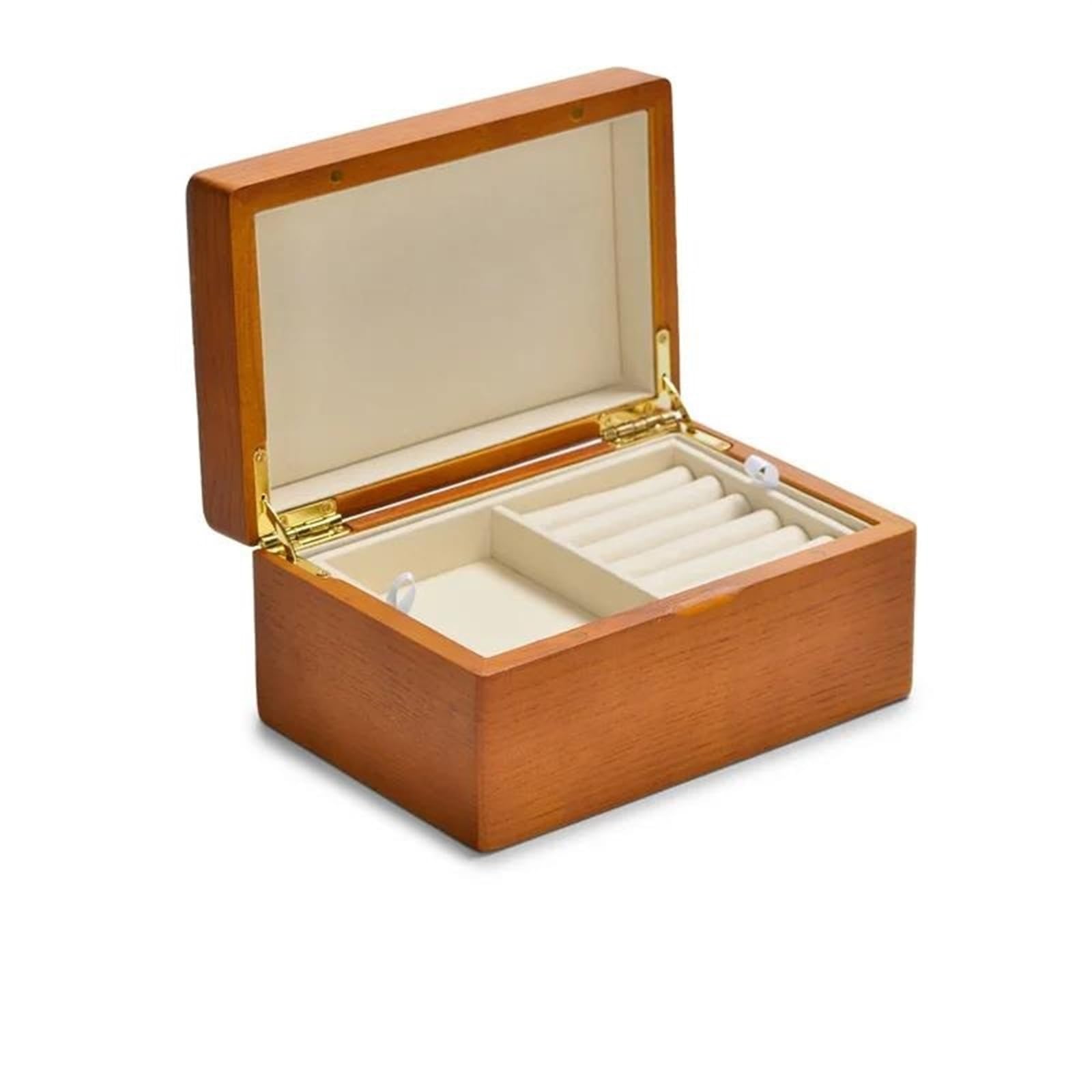 Scatola Portaoggetti Gioielli Doppio Strato Anello Orecchino Diamanti Collana Braccialetto Esposizione Gioielli Organizer Legno Massiccio Portagioie Da Viaggio Donna Porta Orecchini Organi ( Size : A