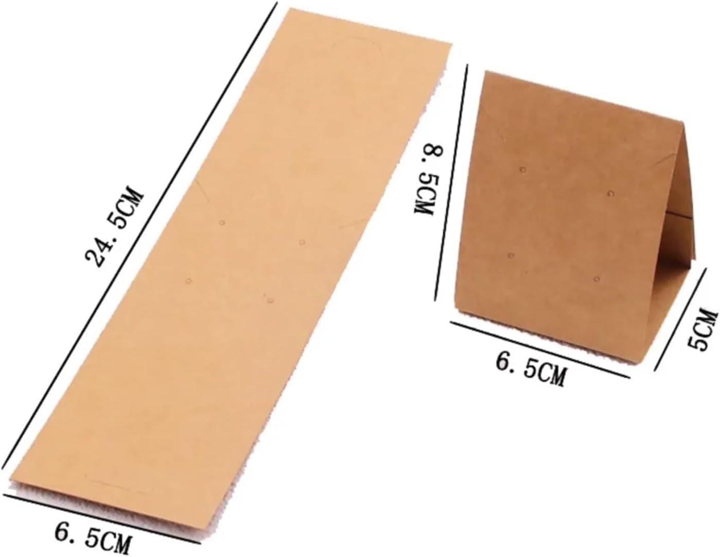 Earring Cards 150Pcs Standing Necklace Earring Display Holder Cards Cardboard for Selling Packaging Organizer Jewelry Supplies for Jewelry Display(Brown)