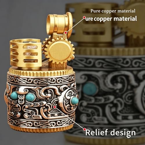 Encendedor portátil mini keroseno estilo retro miniatura 4