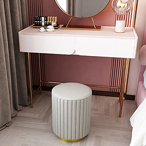 Reposapiés otomano de terciopelo elegante para dormitorio 3
