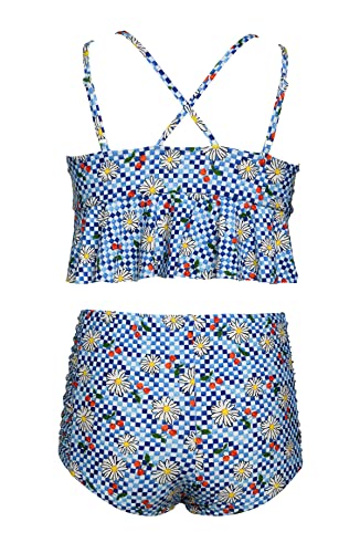 Image of Hobie Girls' Flounce Midkini & Shirred Side Boyshort Bottom