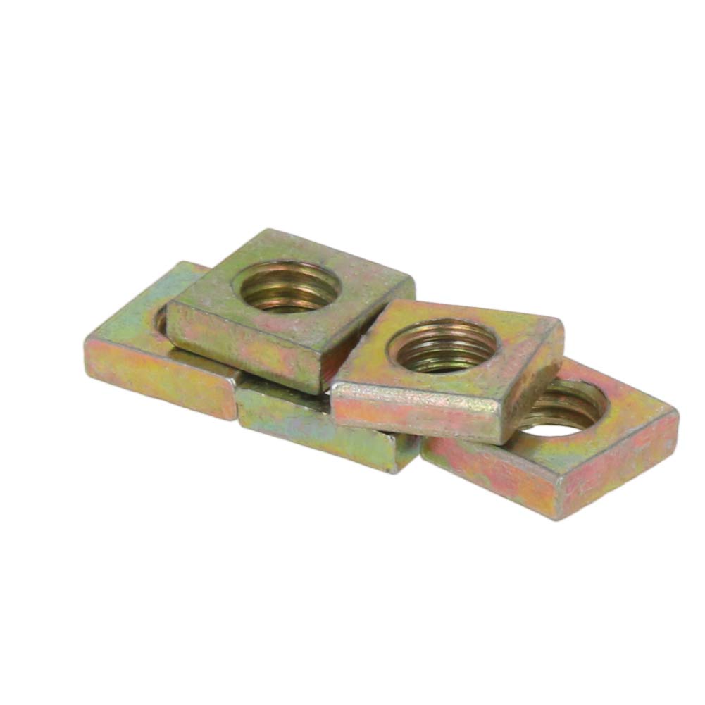 25Pcs M6 Square Nuts - Carbon Steel Zinc-Plated Machine Screw - View #2