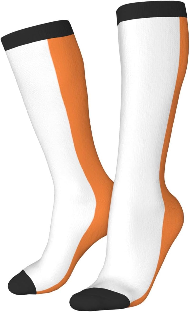 Irish Flag Print Adult Socks, Elastic Stretch Socks,Soft Breathable For Daily Sports Casual Wear