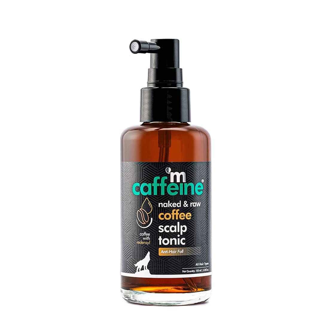 Coffee Scalp Tonic for Hair Growth with Redensyl & Proteins | Controls Hair Fall & Breakage, Stimulates & Energizes Hair Roots | For Men & Women | Sulphate Free (100ml), 3.38 Fl Oz