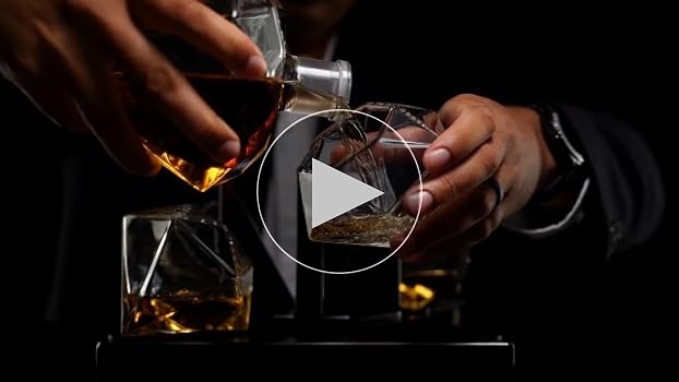 Amazon.com | The Wine Savant Diamond Whiskey Decanter Set