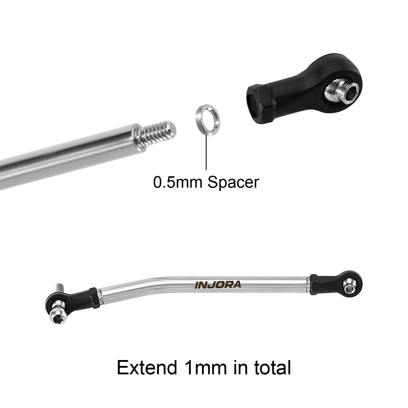 kiruakirua　0710 Amazon.com: INJORA Stainless Steel High Clearance Chassis Links