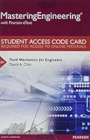 Mastering Engineering with Pearson eText -- Access Card -- for Fluid Mechanics for Engineers 0133806669 Book Cover