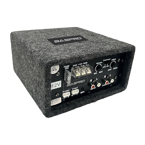 Image of BASPRO AMP-10 (Grey) DC-12V Automotive Mono Amplifier MOSFET Based for Without amp Subwoofer /Passive Bass Tube & Enclouser etc.