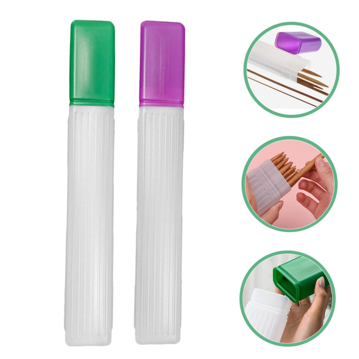 Caja De Herramientas Para Trenzar, 8 Unidades, Tubo Para Tejer, Estuche Para Tejer, Estuches Para Guardar Agujas De Coser, Estuches Para Tejer Y Crochet, Organizador De