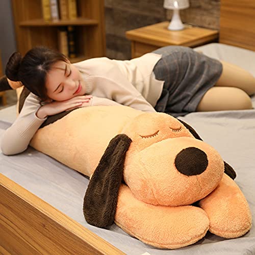 低反発 抱き枕 ロング クッション 動物 かわいい 柔らかい ぬいぐるみ ふわふわ 円柱 洗える 多機能 気持ちいい 昼寝枕 背当たれ 茶色 クッション 癒し 150 お誕生日プレゼント 引越し