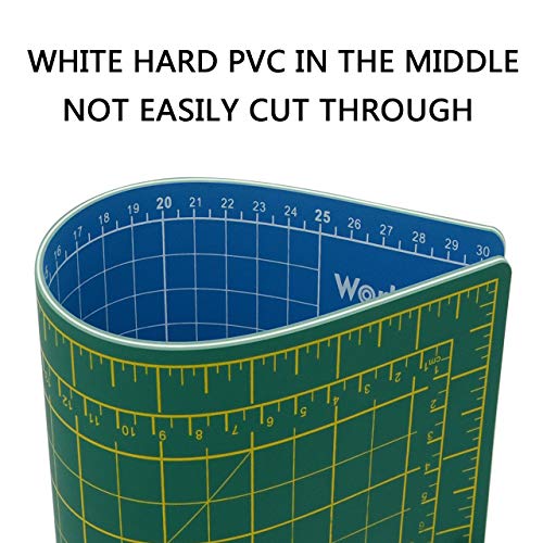 image for WORKLION 18'' x 24'' Large Self Healing PVC Cutting Mat, Double Sided,