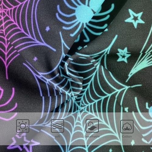 Neon Rainbow Spiders Webs Toddler Underwear Custom 2t Cotton Girl Panties Cute Colorful Undies Kids Briefs3