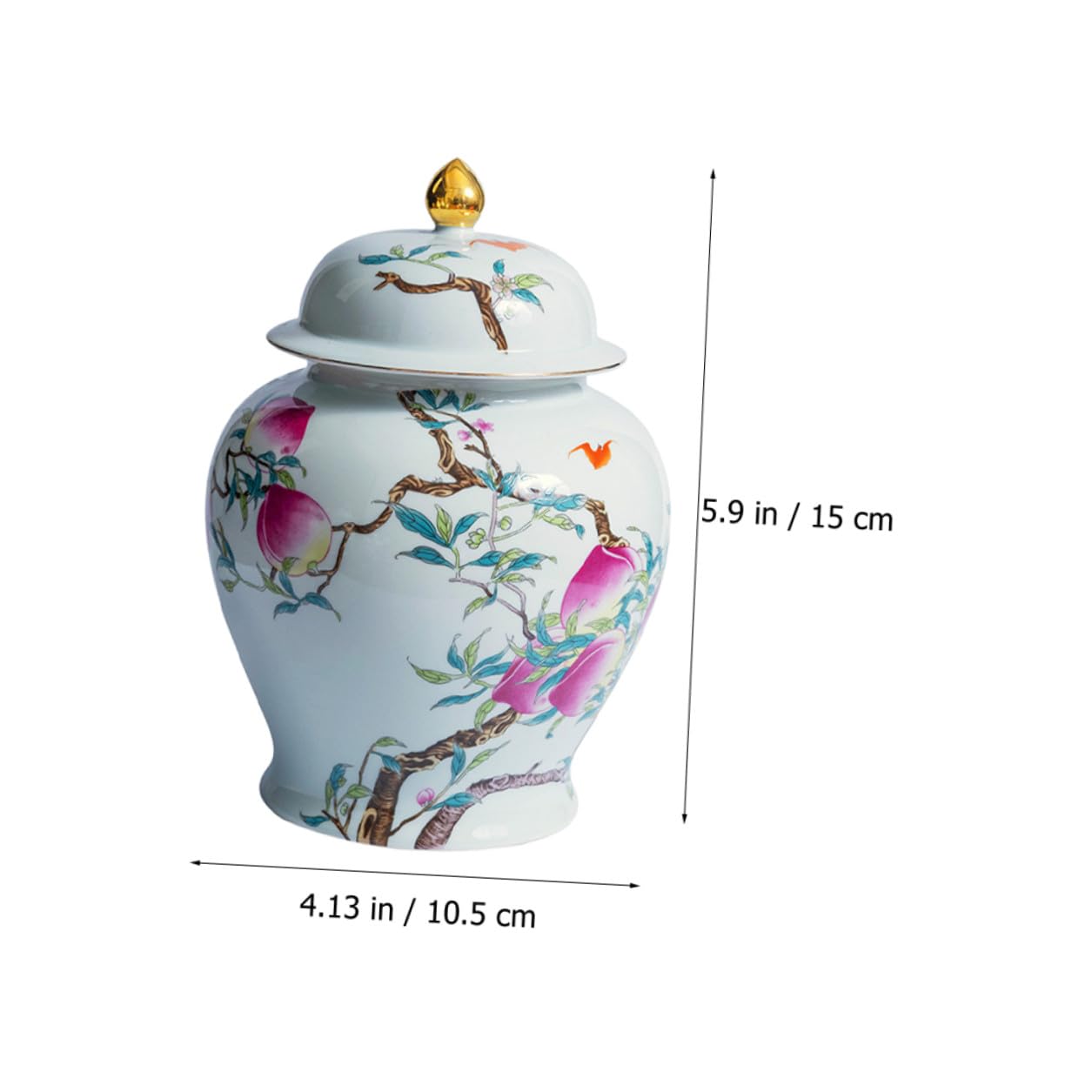 NOLITOY Tarro de Cerámica para Guardar Té 500ml Tapa Hermética