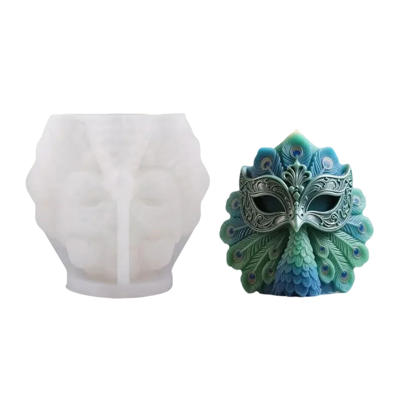 Buxuaaaa Halloween Feathered Silicone Mold Multipurpose Silicone for Soap Home Decoration Epoxy Resin Decorative Elastomer Cast