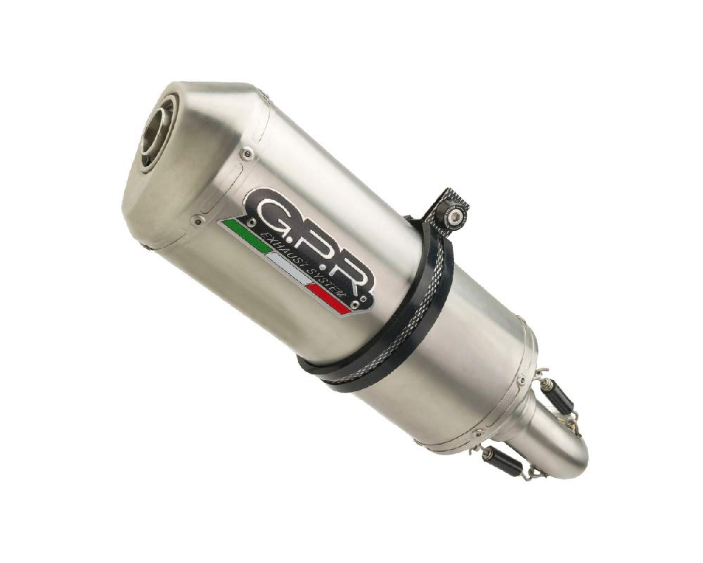 Homologierte auspuff mit verbindungsrohr GPR Satinox Kompatibel mit Kawasaki Klx 250 I.E. 2009/16
