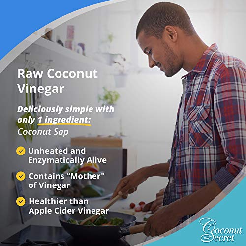 Coconut Secret Raw Coconut Vinegar (2 Pack) - 12.7 fl oz - Rich in Vitamins & Amino Acids - Organic, Vegan, Non-GMO, Gluten-Free, Kosher - Keto, Paleo, Whole 30 - 48 Total Servings