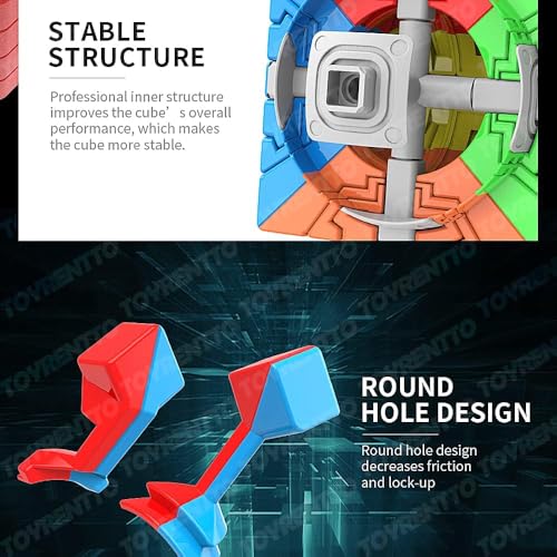 Image of Moyu Meilong 7x7 Speed Cube Smooth Turning Stickerless Puzzle Toy for Beginners and Professionals High Performance 7x7 Cube for Kids and Adults