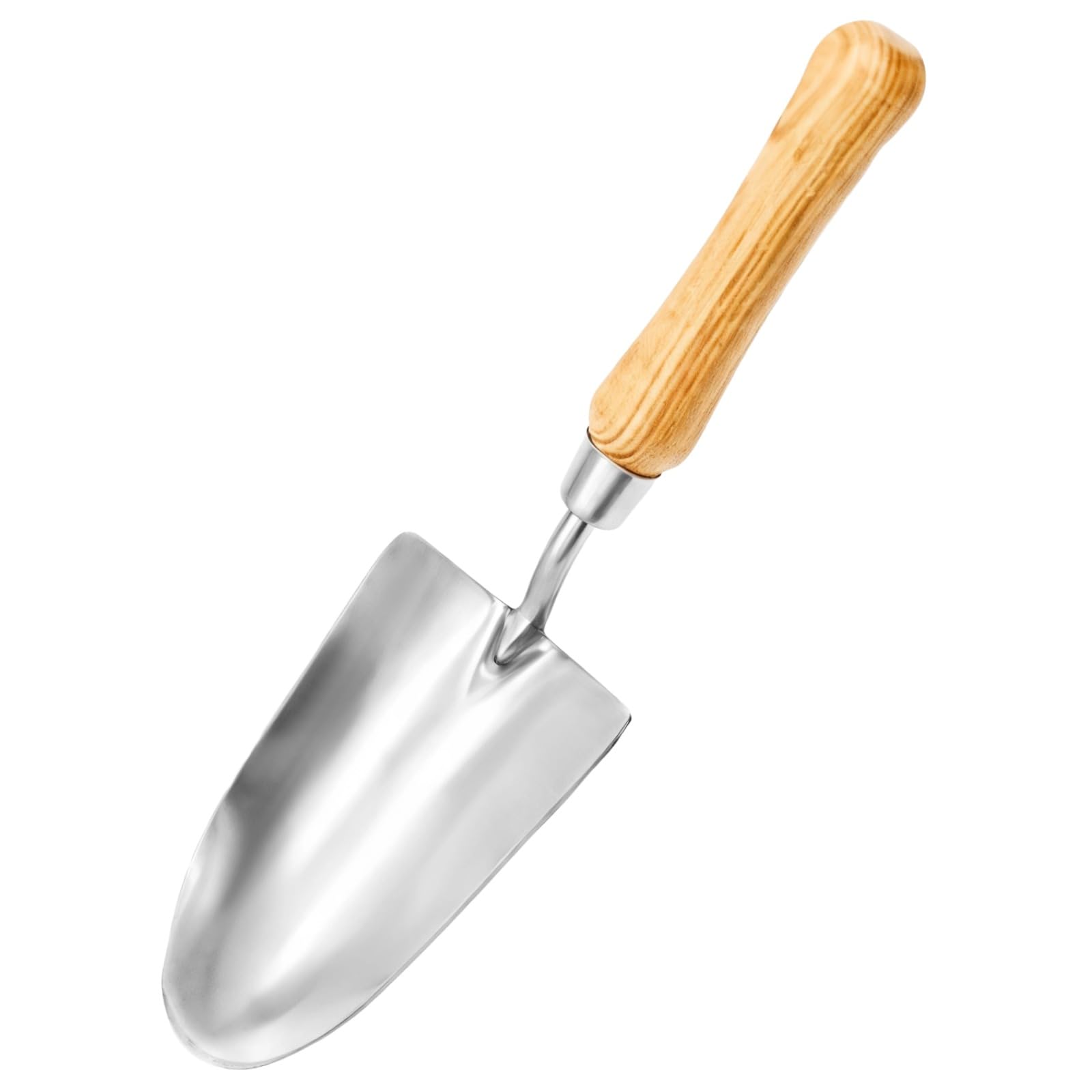 Transplantoir Ergonomique en Acier Inoxydable, Outils de Jardinage pour la Maison, Manche en Bois Confortable, formats Grand et Petit, repères de Mesure pour plantations en extérieur
