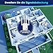 WLAN-Extender-Signalverstärker für bis zu 6.000 m² und 60 Geräte, WLAN Verstärker mit großer Reichweite und Ethernet-Anschluss, Zugangspunkt, 1-Tasten-Einrichtung