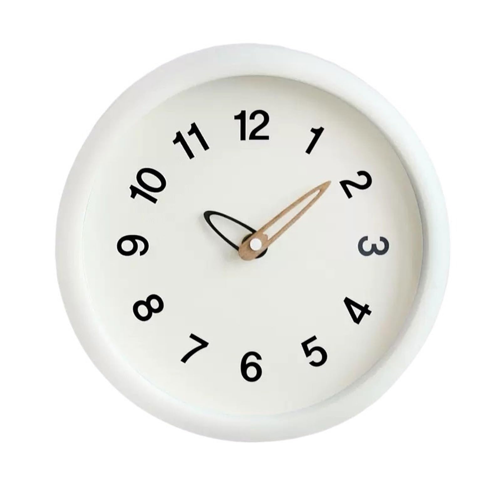 EINES Wall Clocks Modern minimalist Clock Wood Mute Fashion Wall Clock Living Room Household Fashion Mute Wall Clock(C)