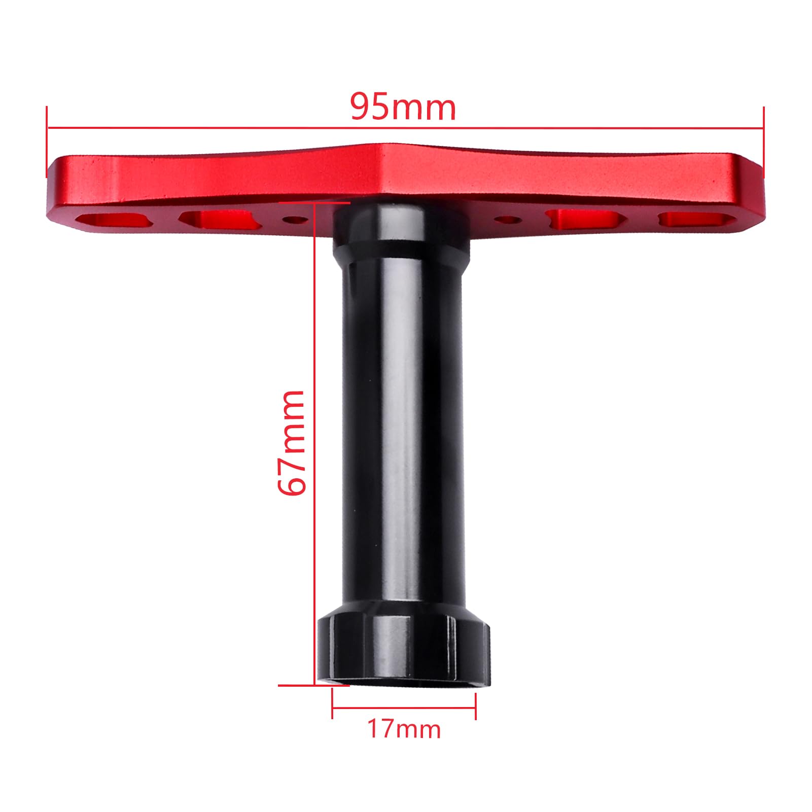 FriHobby RC 17mm Wheel Wrench with 17mm Wheel Hex Adapter Nuts Set for 1/8 Monster Truck Off Road Buggy