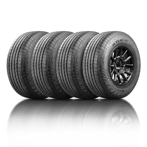 Set of 4 Mastertrack M-TRAC HT 265/70R17 115T All Season SUV Highway Terrain Tire 265/70/17 + Road Hazard Warranty Included(Tire Only)