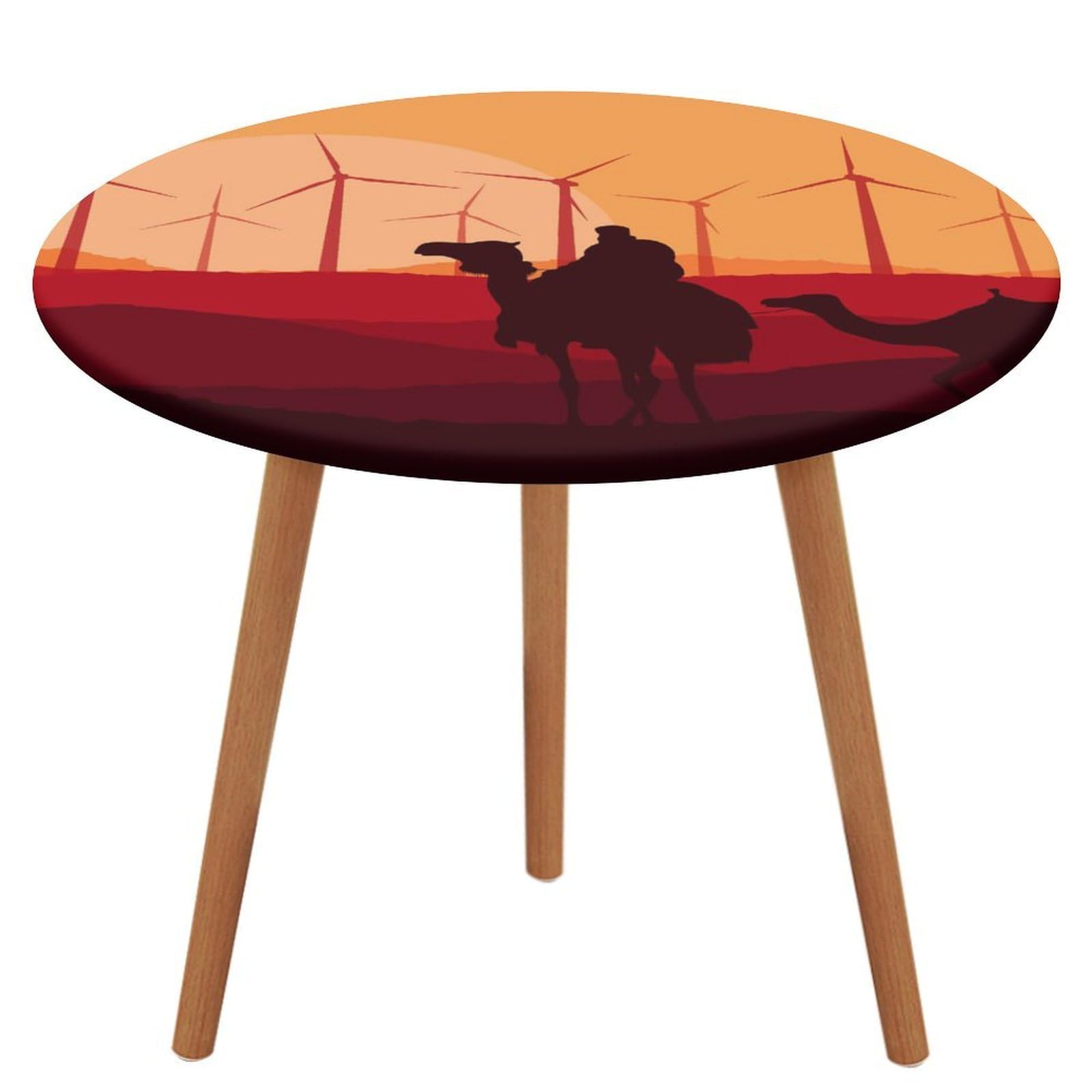 MZGFAQ Desert Camel Dining Table Cover Water Resistance Tablecloth For Home Restaurant Party