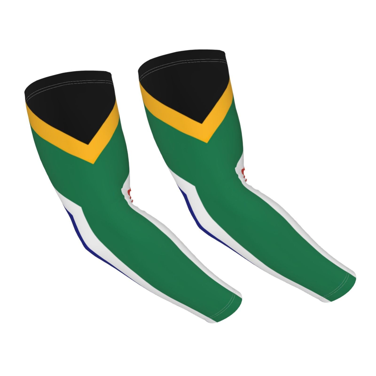 DUWAA South African Flag Print Cooling Arm Sleeves For Men Women, Arm Sleeves With Thumb Hole, For Work Sport Tattoo Cover Up
