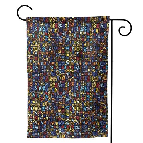 Garden Flags Double-Sided Polyester Vertical Outdoor Yard flag House Mini Antique Retro Bathtub in Modern Room Interior Hardwood Classics Space Design White Black Light Brown Home Decorative 12x18