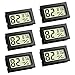 Mini Thermometer, Digital Refrigerator Freezer Thermometer with LCD Display - 6 Pack Fahrenheit (℉) Thermometer Hygrometer for Humidors, Greenhouse, Garden, Cellar, Fridge, Closet