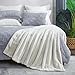 Cozy Bliss Faux Fur Throw Blanket for Couch, Cozy Soft Plush Thick Winter Blanket for Sofa Bedroom Living Room, 50 * 60 Inches Beige