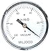 Miljoco LP25070250 2.5" Low Pressure Gauge, 1/4" NPT Center Back Mount, Range Input: 100" H20-0