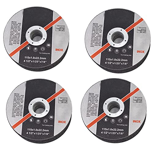 mitoharet 100-Pack 4-1/2Inch Cut Off Wheels, Cutting Wheel for Metal & Stainless Steel, 0.04In Thin Cutting Disc Used on 7/8In Mandrel Cut-Off Disc Angle Grinder