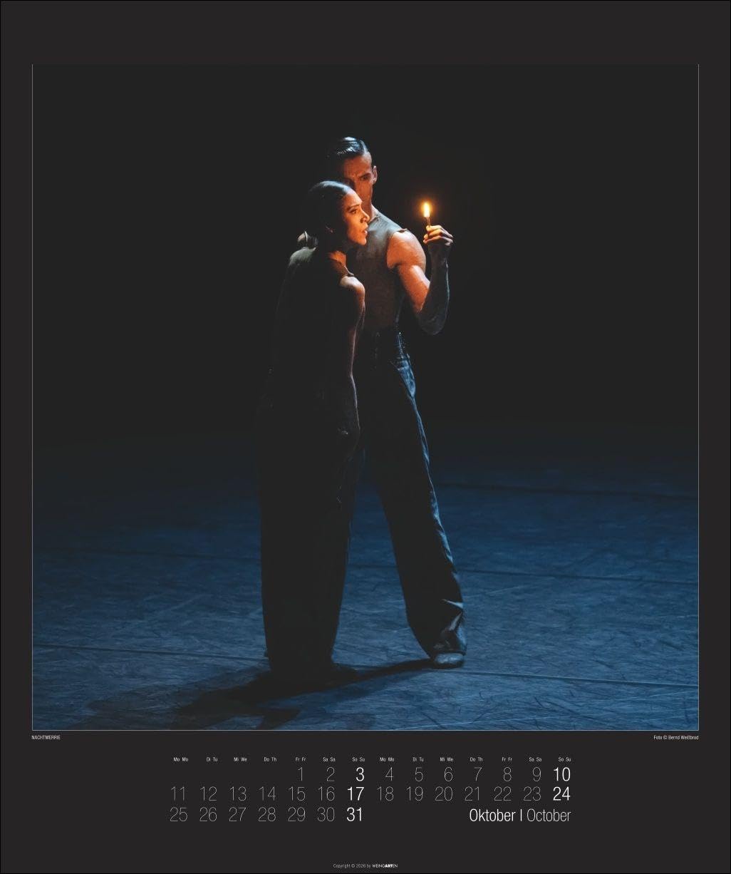 Stuttgarter Ballett Kalender 2027: Meisterfotograf Bernd Weißbrod setzt die Stars des berühmten Ballett-Ensembles perfekt in Szene. Ein Fotokalender für Tanzbegeisterte. 46x55 cm Hochformat.