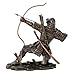 Top Collection Japanese Samurai Archer Statue - Yayoi Bushido Solider Sculpture in Premium Cold Cast Bronze - 8.5-Inch Collectible Figurine