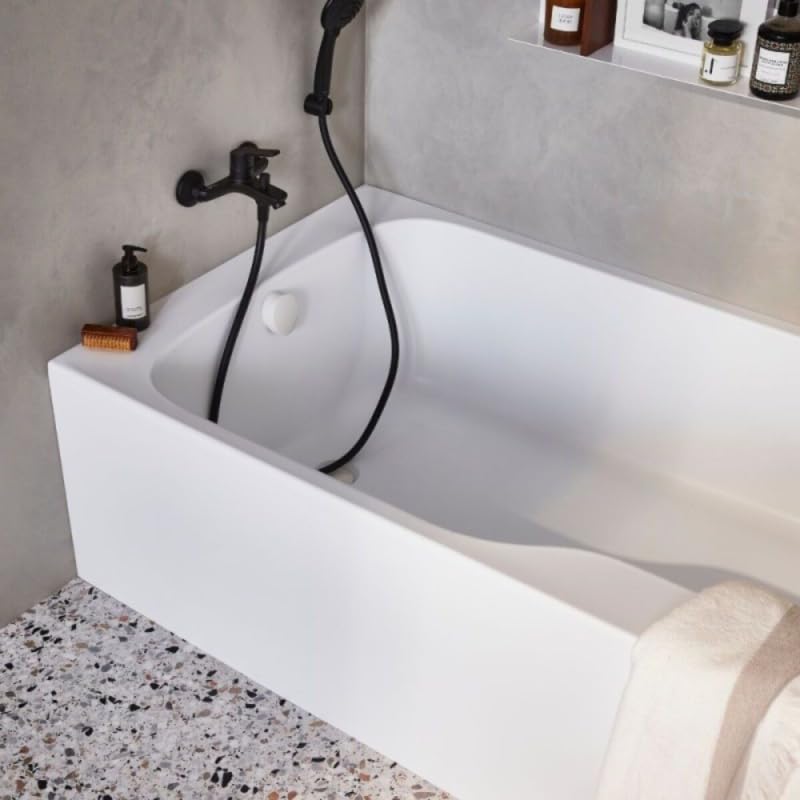 Baignoire bain-douche JACOB DELAFON Malice 160x85 - Gauche - Acrylique encastré - Accès facilité - Pieds réglables + Tablier