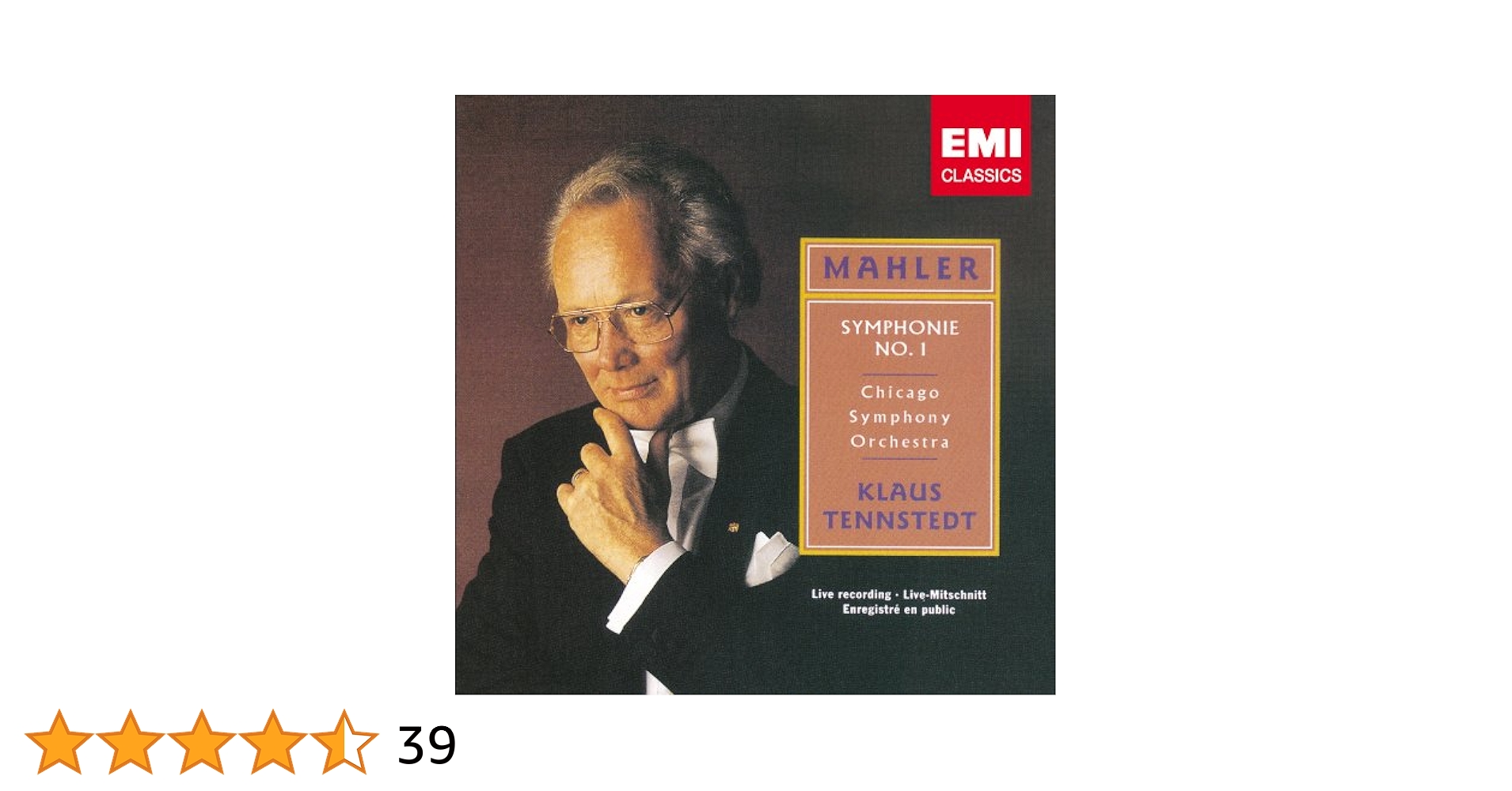 【廃盤】マーラー 交響曲 Mahler Klaus Tennstedt 16CD Amazon.com: Mahler: Symphony No.3 / Ortrun Wenkel / Klaus