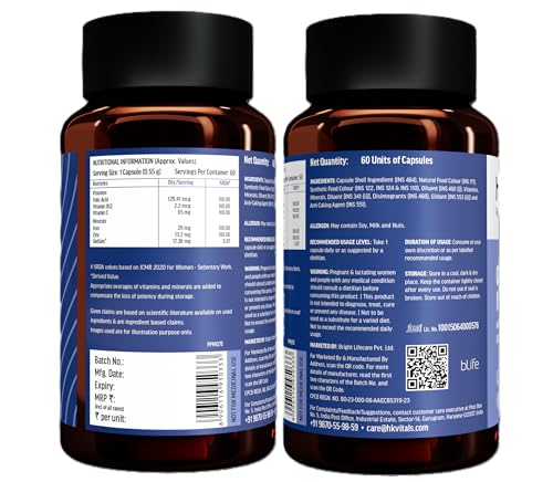 Image of hk vitals 100% Magnesium Glycinate (1880mg) 120 Tablets | For Better Sleep Quality & Muscle Recovery with Chelated Iron + Supplement (60 Capsules)